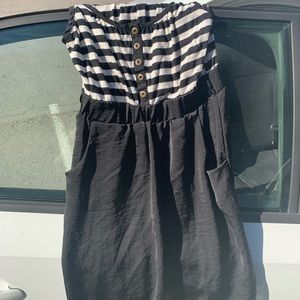 Xhilaration black and white dress